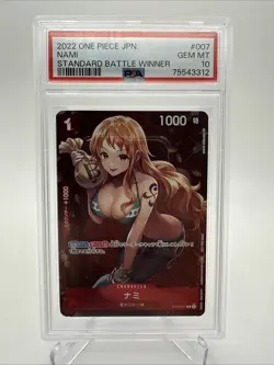 One Piece 2022 Japanese Nami Standard Battle Winner ST01-007 TCG PSA 10 Gem Mint - Image 1