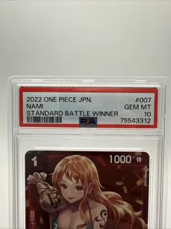 One Piece 2022 Japanese Nami Standard Battle Winner ST01-007 TCG PSA 10 Gem Mint - Image 3