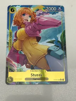 Bandai One Piece CCG Stussy Egghead ST29-006 Character Foil Counter 7000 Power - Image 1
