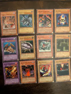 Konami Yu-Gi-Oh! CCG 12 Card Lot Red-Eyes B. Dragon, Fusilier Dragon, first ed - Image 1
