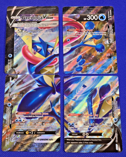 Pokemon TCG Greninja V-Union Holo Card Set of 4 SWSH Promo Cards SWSH155-158 L10 - Image 1
