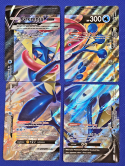 Pokemon TCG Greninja V-Union Holo Card Set of 4 SWSH Promo Cards SWSH155-158 L10 - Image 2