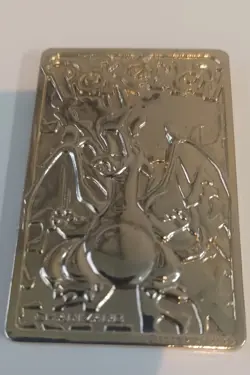 Pokemon 1999 Charizard Pikachu Burger King Trading Card Set 23K Gold-Plated - Image 3