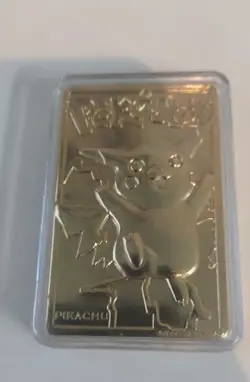 Pokemon 1999 Charizard Pikachu Burger King Trading Card Set 23K Gold-Plated - Image 4