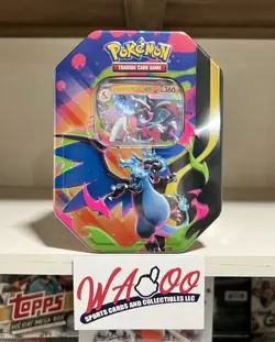 Pokemon TCG: Mega Charizard X Factory Sealed Card Tin - Image 1
