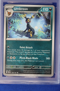 2023 Pokemon Obsidian Flames EN UMBREON #130 Card TCG Graded NM-MT 8.5 130/197 - Image 2