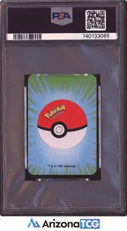 Pokemon 1999 Hitmonlee 4 Of Diamonds Green Bicycle Mini Playing Cards PSA 8 - Image 2