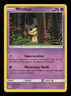 Mimikyu 96/236 Cosmic Eclipse Pokemon Card -B3 - Image 1