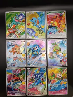 Pokemon 2026 First Partner Illustration Collection Series 1 Promo Set 9 Cards - Image 1