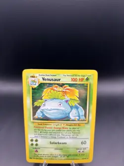Pokemon Card TCG Venusaur Base Set Holo Unlimited Rare Card 15/102 - LP- - Image 2