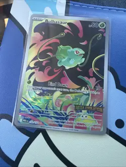 Pokemon TCG Bulbasaur Mega Evolution Stamped Holo Card 133/132 - Image 3