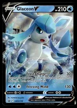 Glaceon V - Promo Holo SWSH: Sword & Shield Promo Cards SWSH196 NM Pokemon TCG! - Image 1