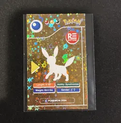 RARE FULL ART POKEMON POKEDEX GOLD CARD #197 UMBREON LOW POP 🏆 🌟 - Image 2