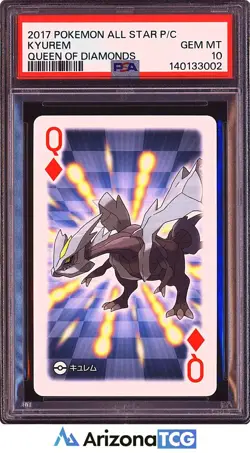 Pokemon 2017 Kyurem Queen Of Diamonds All Star Playing Card Japanese PSA 10 - Image 1