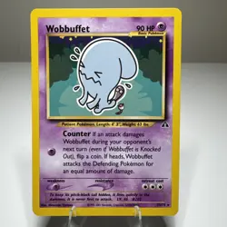 Wobbuffet 35/75 Unlimited Rare Neo Discovery Pokemon Vintage Card MP - Image 3