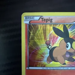 Pokemon Card TCG Tepig BW02 Black & White Holo MP- - Image 2