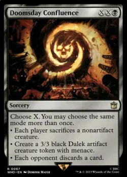 Doomsday Confluence 67 Rare Universes Beyond: Doctor Who Magic: The Gathering NM - Image 1