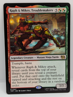 Raph & Mikey, Troublemakers Teenage Mutant Ninja Turtles Regular NM MTG - Image 1