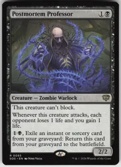 MTG Postmortem Professor NM Secrets of Strixhaven Magic 93 - Image 1