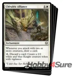 Chivalric Alliance X4 M/NM Magic MTG March Of The Machine: Commander - Image 1
