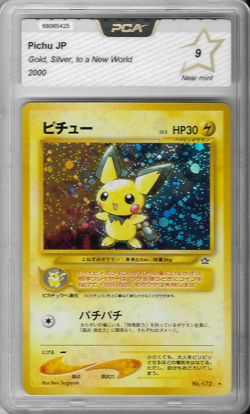 pokemon pichu japanese neo gold silver to a new world near mint PCA 9 (PSA 9) - Image 1
