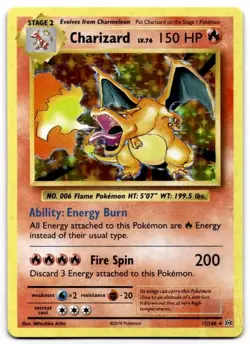 Charizard 11/108 Holo Rare Evolutions Pokemon Holo Near Mint - Image 1