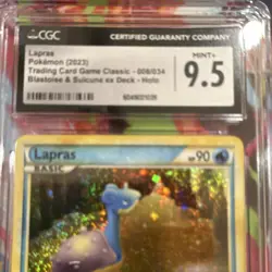 Pokemon Lapras CGC 9.5 Classic Collection Holo 008/034 Trading Card Game 2023 - Image 3