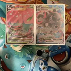 Pokemon Sword & Shield Promo Blastoise VMAX SWSH103 + Venusaur VMAX SWSH102 NM - Image 1