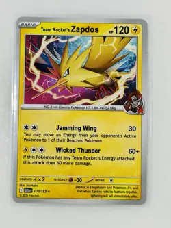 Pokemon TCG Team Rockets Zapdos 070/182 - Image 1