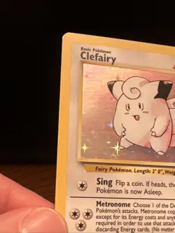 Pokemon TCG Clefairy 5/102 Base Set Unlimited Holo Rare HP - Image 3