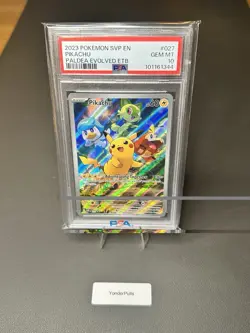Pokemon Pikachu SVP 27 Paldea Evolved Black Star Promo - Image 1