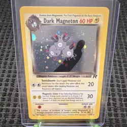 Pokemon TCG Dark Magneton Team Rocket Holo Rare Unlimited 11/82 2000 English - Image 1