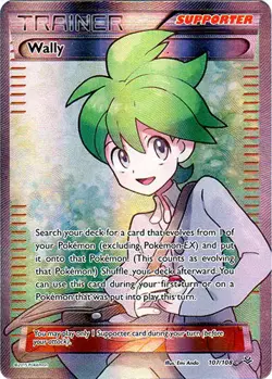 Moderately Played Wally - 107/108 - Full Art Ultra Rare Pokemon Roaring Skies - Image 1