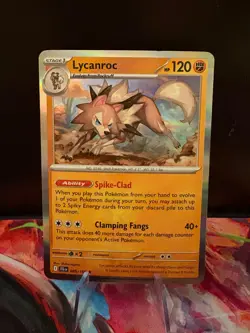 Lycanroc 085/159 - Pokemon S&V: Journey Together - Rare Holo - NM - Image 1