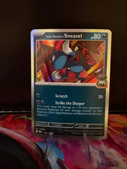 Team Rocket's Sneasel 128/182 - Pokemon S&V: Destined Rivals - Rare Holo - NM - Image 1