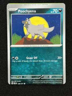 MISCUT OC ERROR 🔥 Ascended Heroes Poochyena 128/217 Pokemon TCG - Image 1