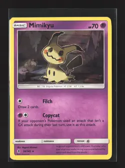 Pokemon SM - Guardians Rising #58/145 Holo Rare Mimikyu - Image 1