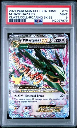 7979 Rayquaza EX 2021 Pokemon Sword & Shield Celebrations #76 Classic PSA 9 - Image 1