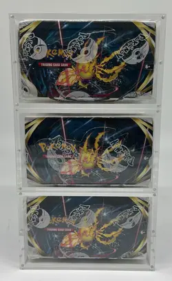 Lot of (3) Pokemon TCG SWSH Silver Tempest Booster Boxes SEALED w/Acrylic - Image 5