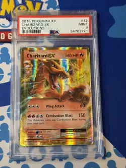 2016 POKEMON XY EVOLUTIONS #12 CHARIZARD EX PSA 9 - Image 1