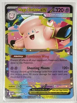 Pokemon TCG Mega Evolution Perfect Order Mega Clefable ex 31/88 Double Rare Holo - Image 1