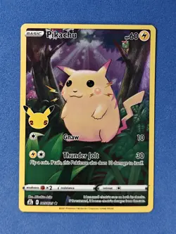 🔵 Pokemon TCG Celebrations PIKACHU 005/025 Full Art Holo LP - Image 1