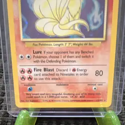 Pokemon TCG Ninetales Base Set Holo Rare 12/102 1999 English WotC - Image 3