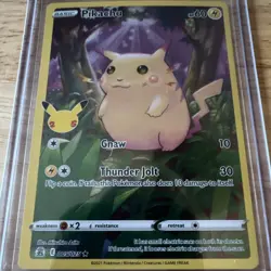 Pokemon TCG Pikachu Celebrations 005/025 Full Art Holo Rare 2021 Mitsuhiro Arita - Image 1