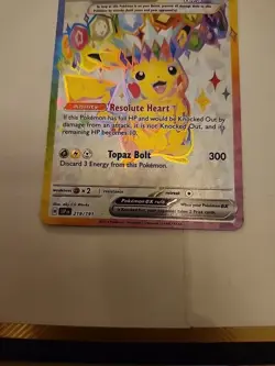 The Pokemon Company Pikachu ex 219/191 SV08 Surging Sparks Holo EX Secret Rare … - Image 3