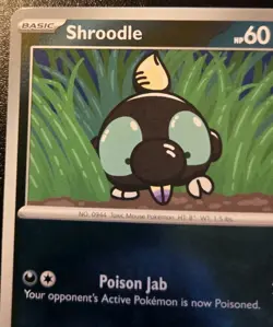 Shroodle 091/132 Reverse Holo Common Mega Evolution Pokemon TCG - Image 2