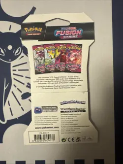 Pokemon TCG Fusion Strike Sleeved Factory Sealed Pack - Image 2