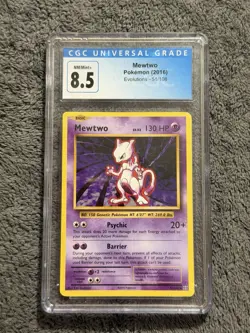 2016 Pokemon XY Evolutions Mewtwo #51 PSA 8.5 - Image 1