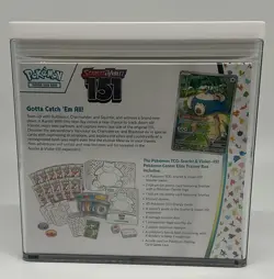 Pokemon Center Exclusive 151 MEW EN Elite Trainer Box SEALED w/Acrylic Case #1 - Image 3