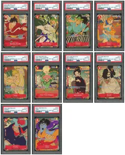 One Piece PSA 10*10 Straw Hat Crew Set 2024 English Version 1ST Anniversary - Image 1